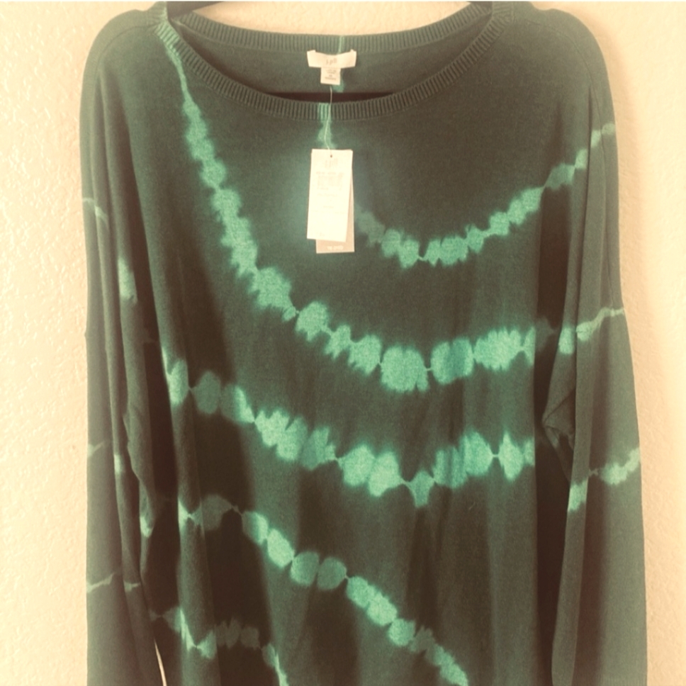 J Jill TieDyed Sweater Brand New Size 2x Soft  Comfy Chest Measures 56